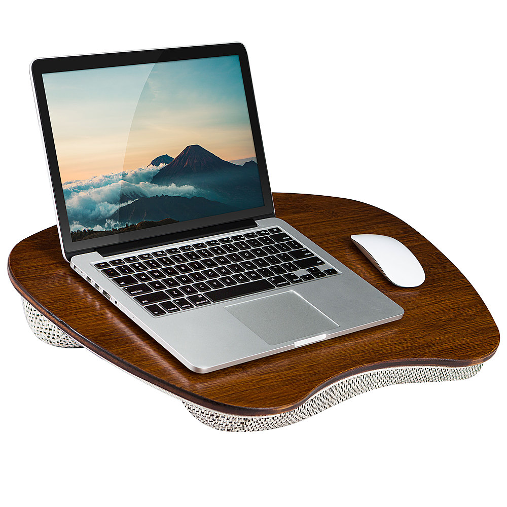 Bamboo Lap Desk with Powerbank and Charging Cable Brown/Black - Threshold™