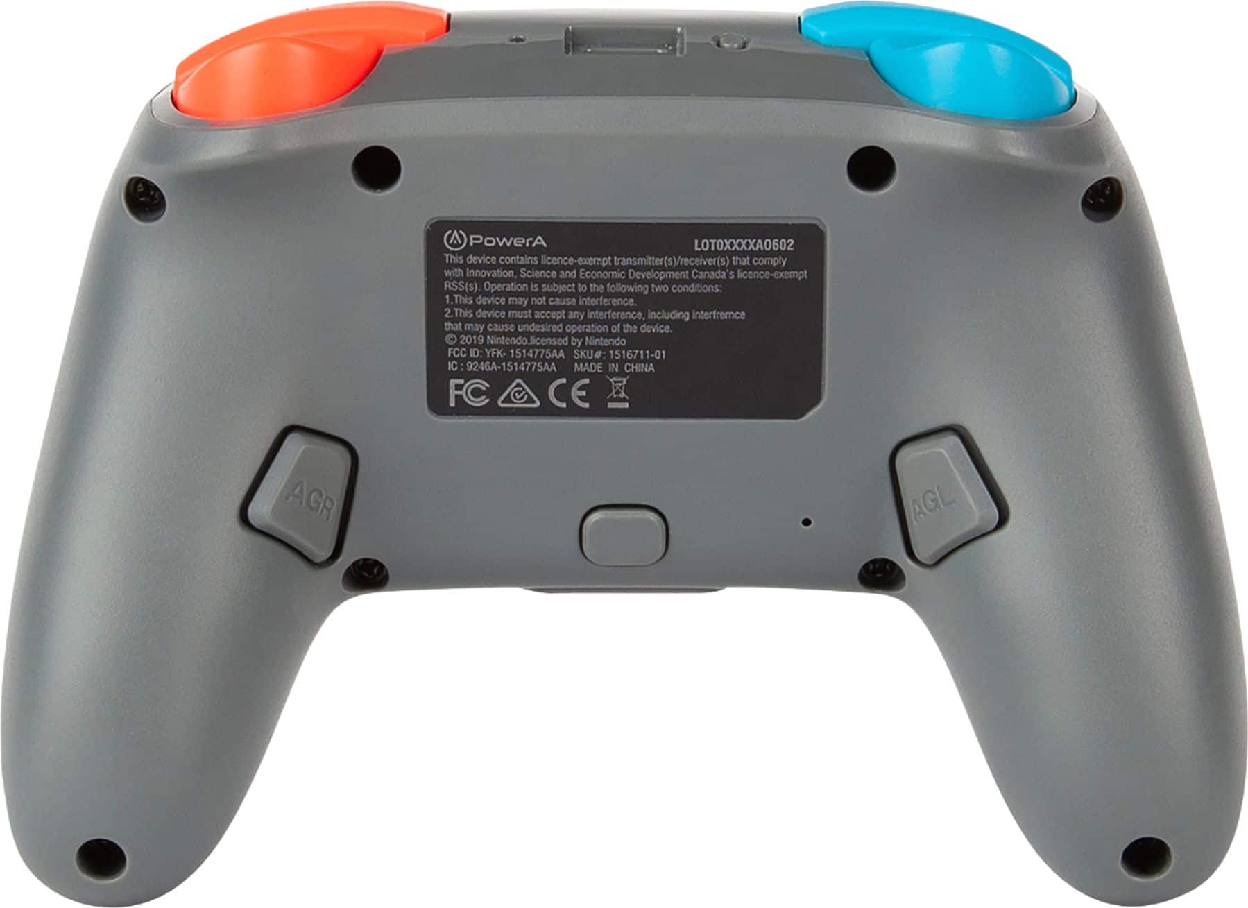 Back. PowerA - Nano Enhanced Wireless Controller for Nintendo Switch - Nano Grey-Neon.