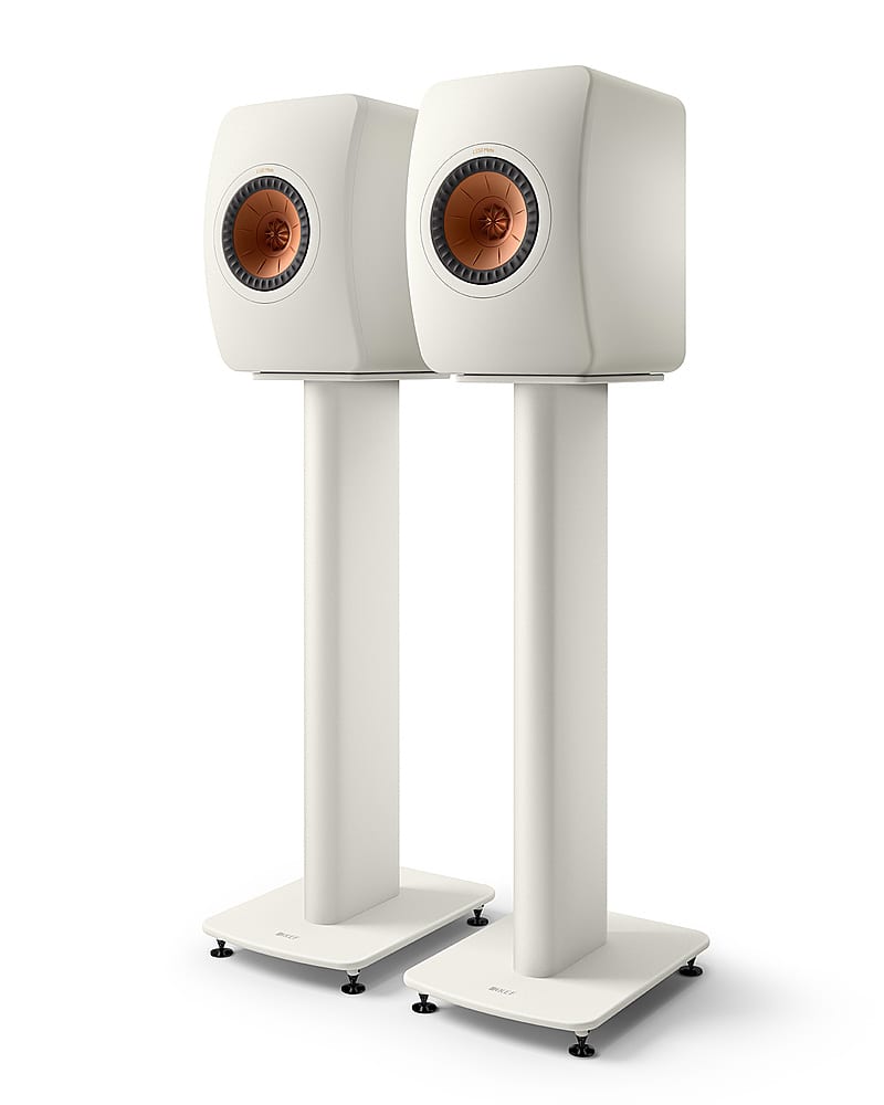 KEF - S2 Floor Stands - White - Front_Zoom