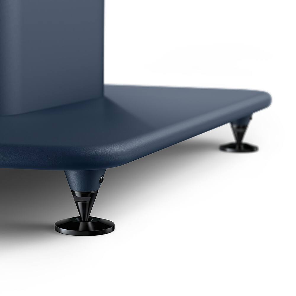 Back. KEF - S2 Floor Stand Pair - Blue.