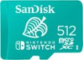 Front Zoom. SanDisk - 512GB microSDXC UHS-I Memory Card for Nintendo Switch.