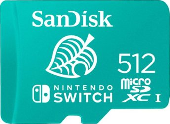 SanDisk - 512GB microSDXC UHS-I Memory Card for Nintendo Switch - Front_Zoom