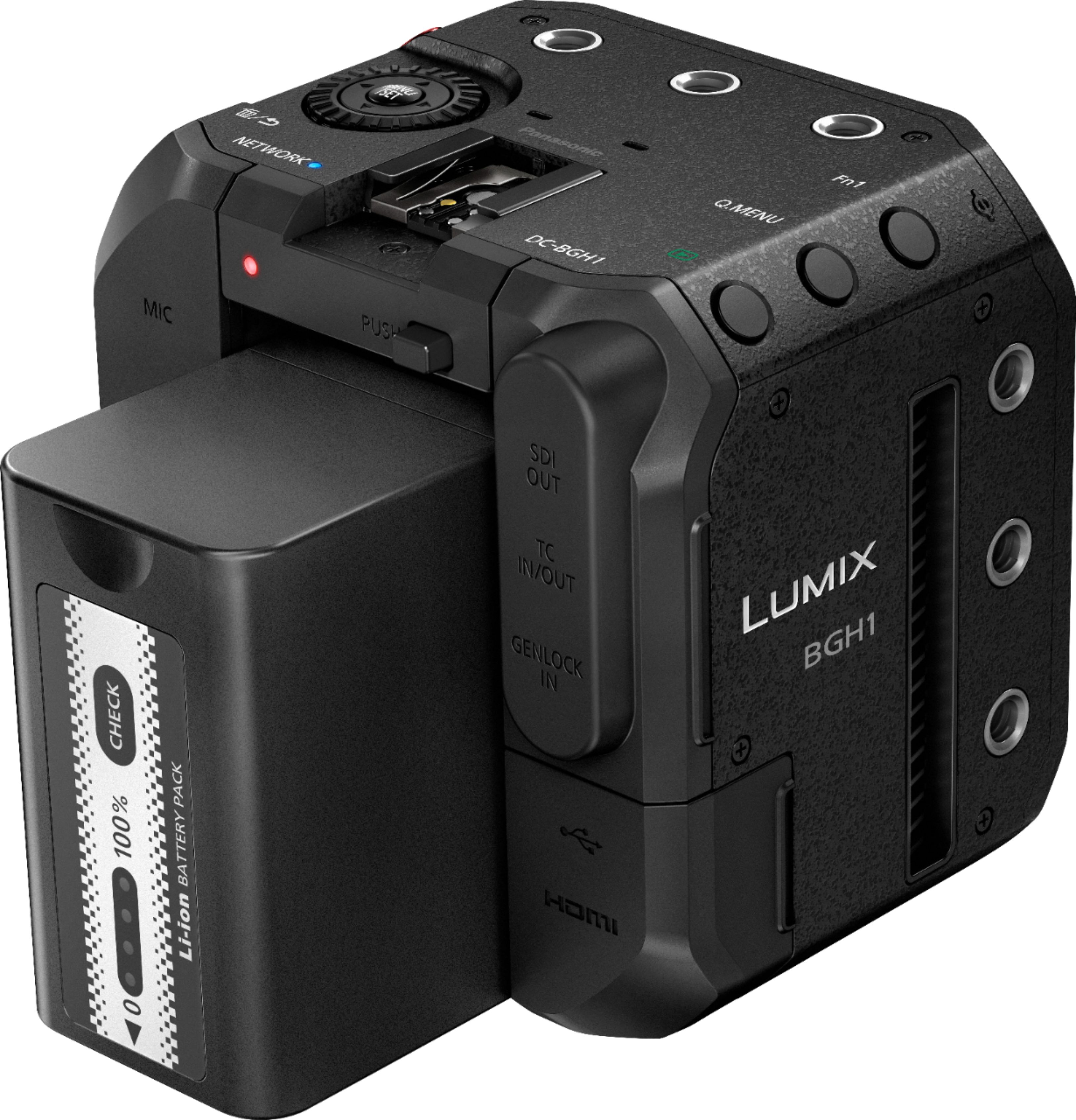 Back View: Panasonic - LUMIX BGH1 Micro Four Thirds Mirrorless Box Camera