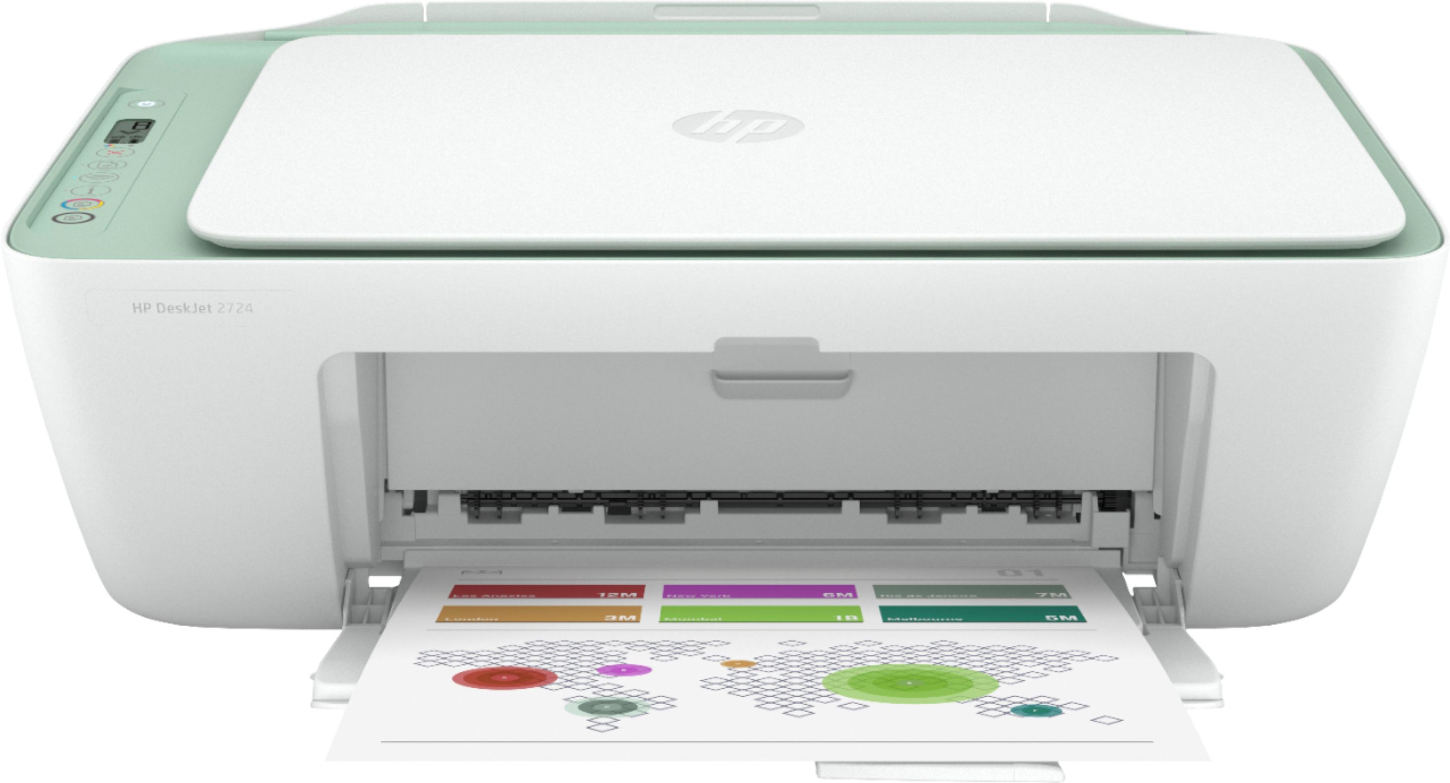 HP DeskJet 2724 Wireless All-In-One Instant Ink Inkjet Printer White & DeskJet 2724 - Buy