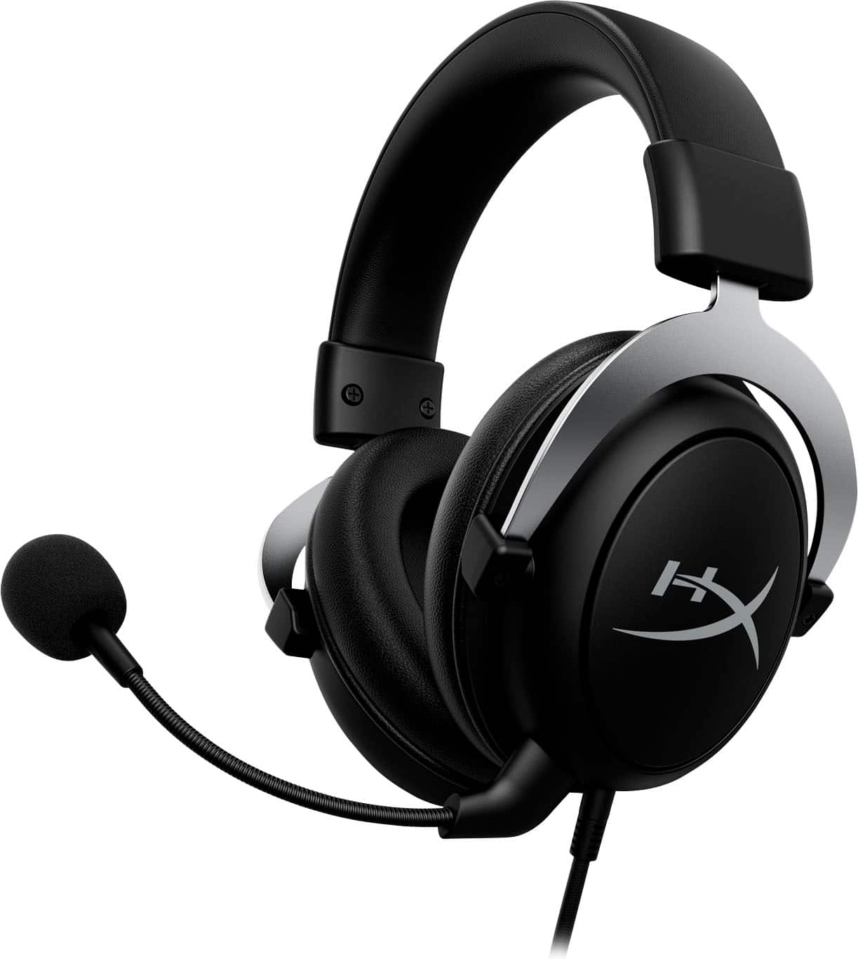 Angle. HyperX - CloudX Wired Gaming Headset for Xbox X|S and Xbox One - Black/Silver.