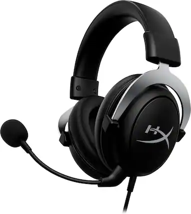 Angle. HyperX - CloudX Wired Gaming Headset for Xbox X|S and Xbox One - Black/Silver.