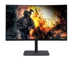 AOpen - 32HC5QR Zbmiiphx 31.5-inch 1500R Curved Full HD (1920 x 1080) 240Hz Monitor (Display Port & 2 x HDMI 1.4 Ports) - Black - Front_Zoom