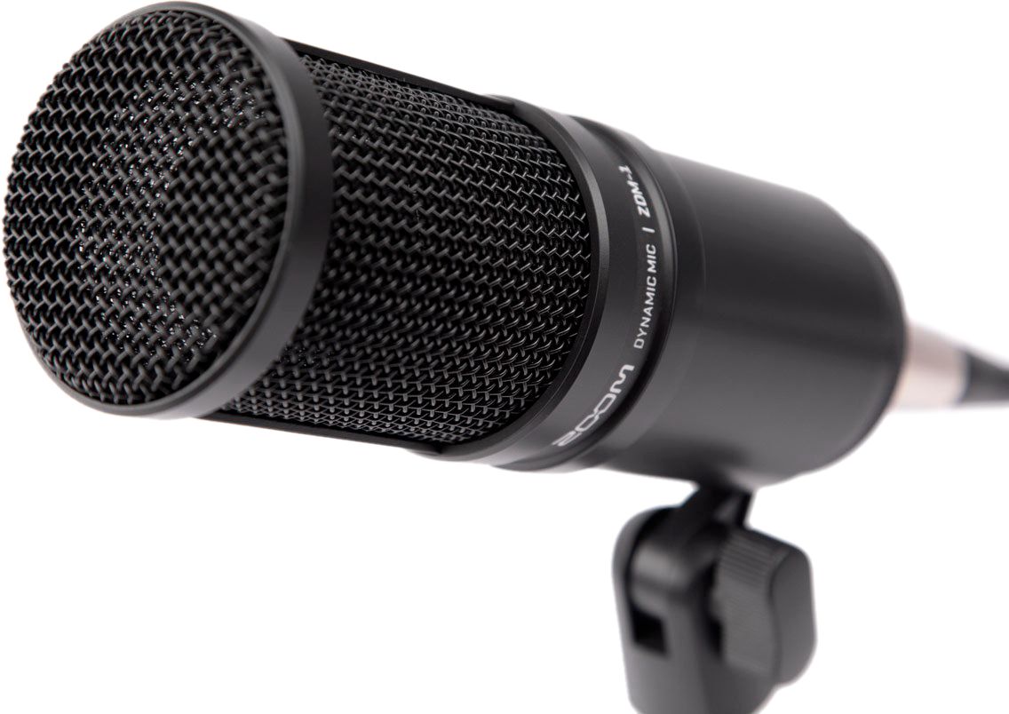 Angle View: QFX M-106 Unidirectional Dynamic Microphone with 10-foot Cable