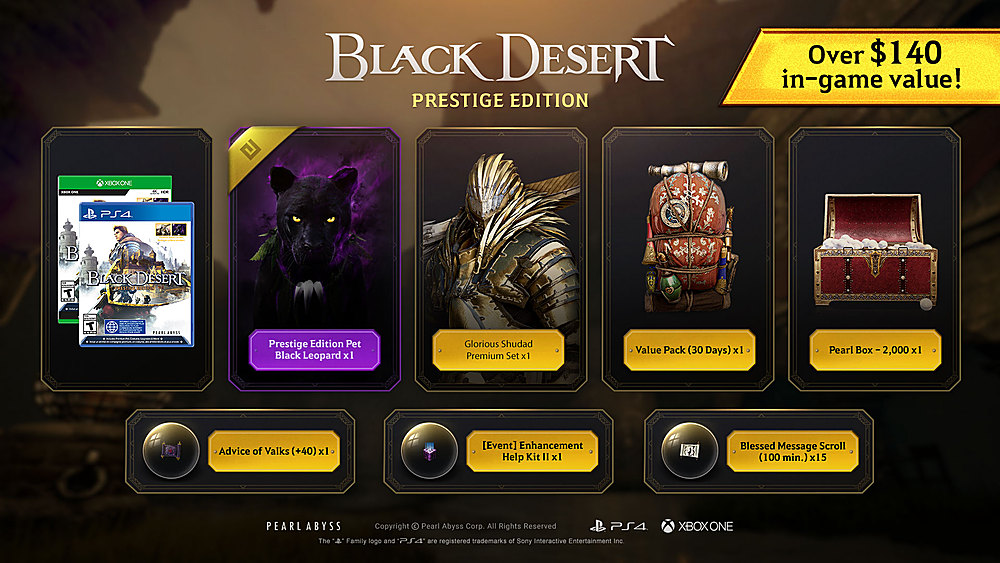 Left View: Black Desert Prestige Edition - Xbox One