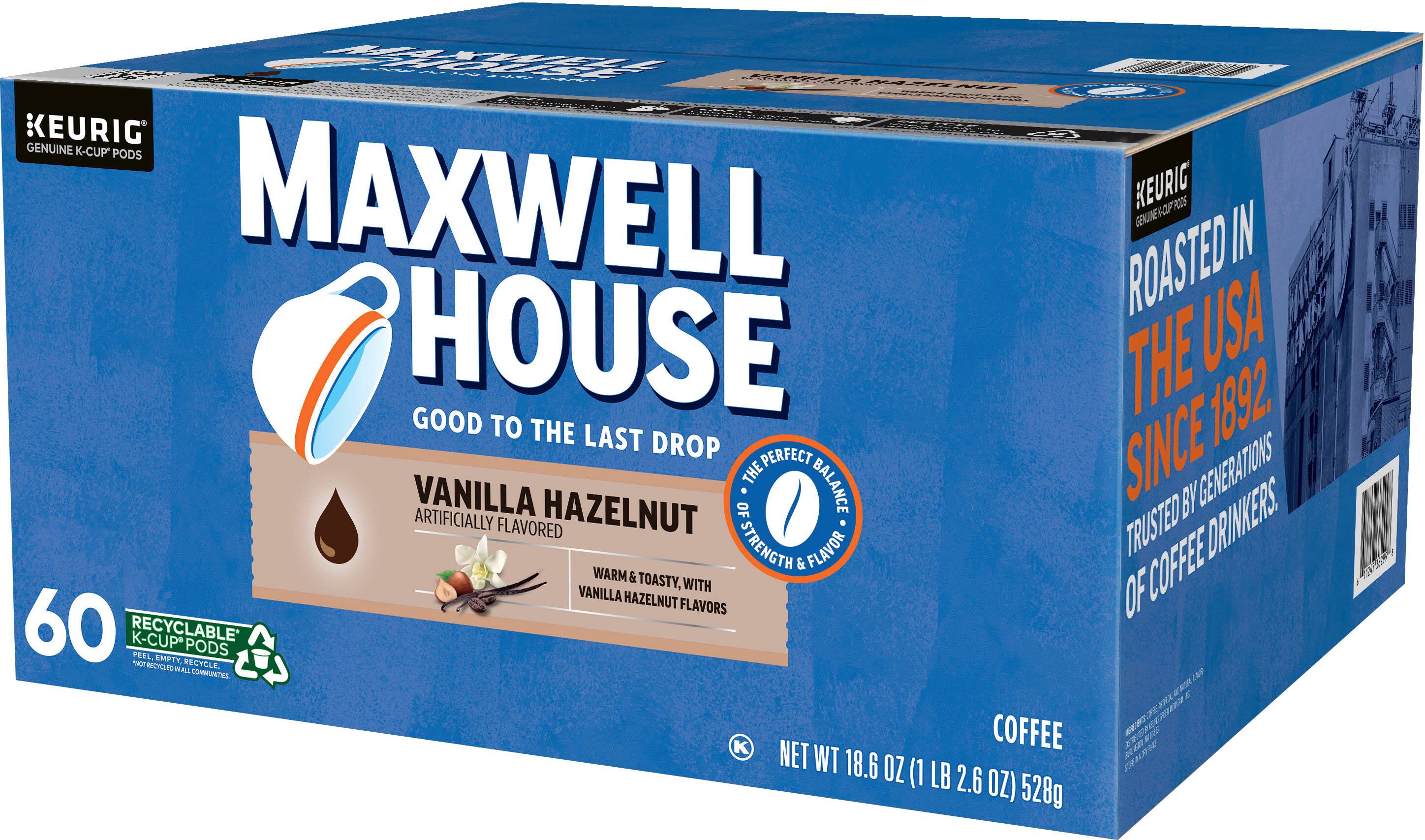 Angle View: Maxwell House - Vanilla Hazelnut K-Cup Pods (60-Pack)