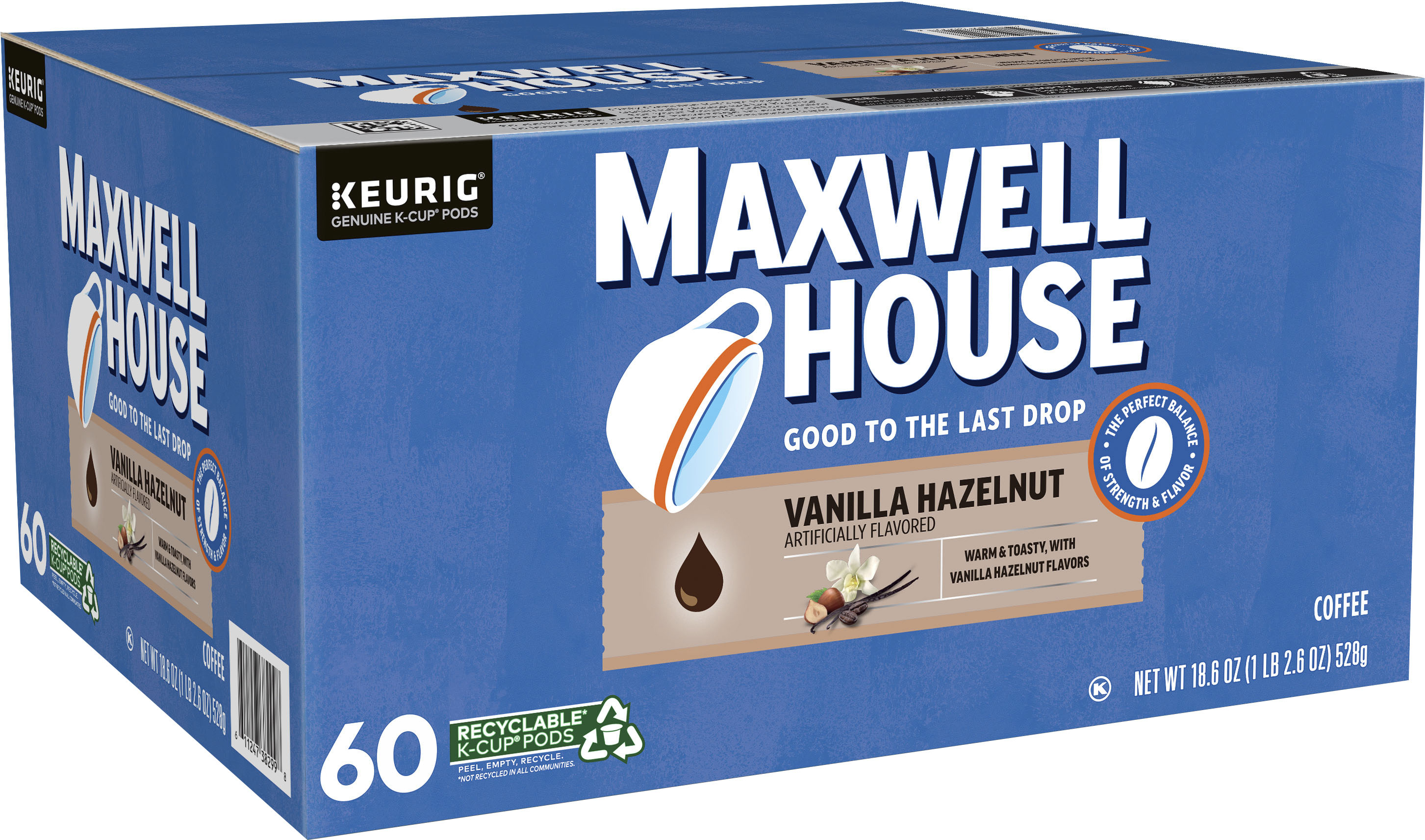 Left View: Green Mountain Coffee - Wild Mountain Blueberry K-Cup pods, 24 Count