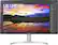 Front. LG - 32" UltraFine IPS UHD 60Hz FreeSync Monitor - White.
