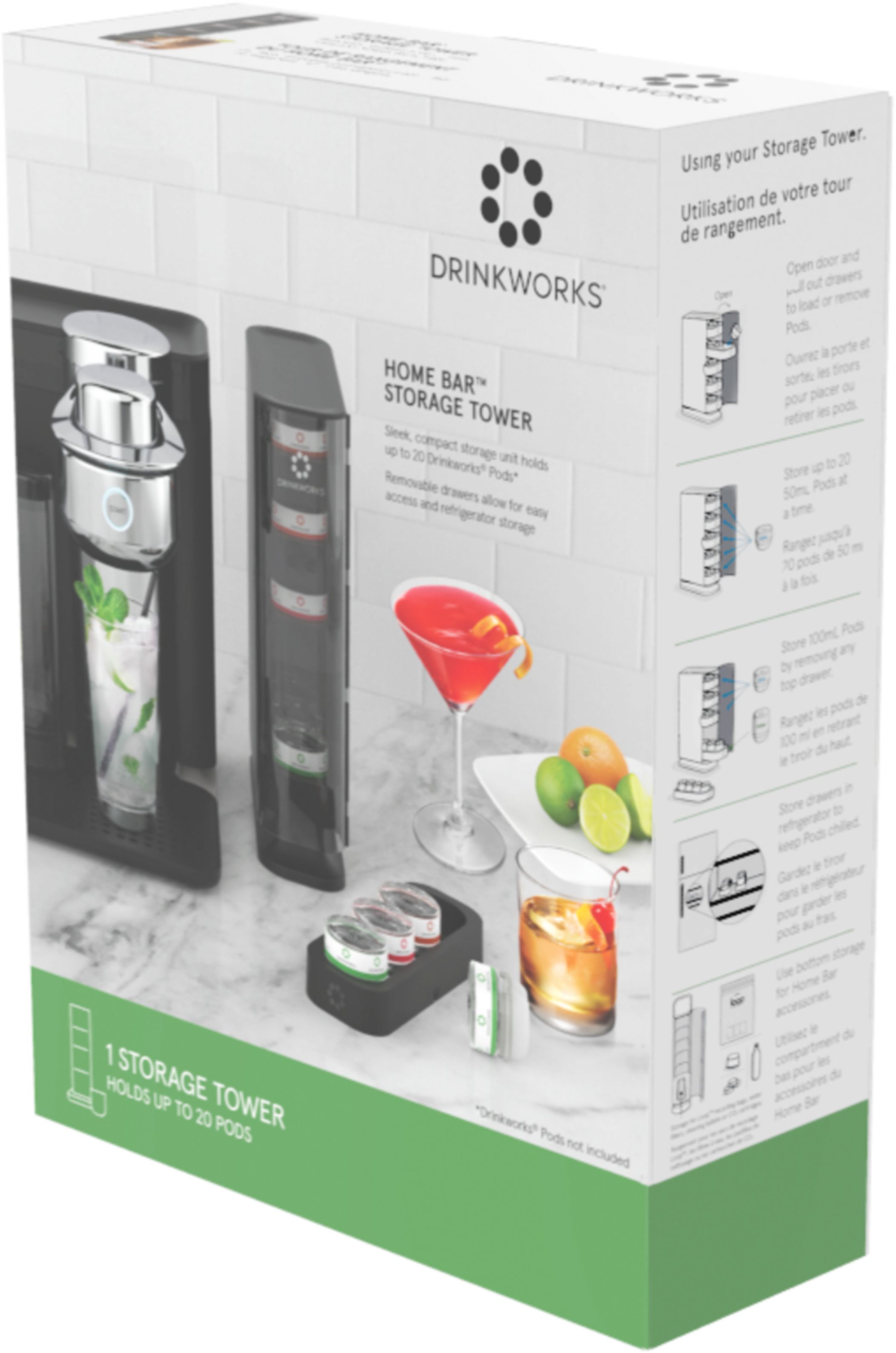 Drinkworks® Home Bar by Keurig, Single Serve, Pod-Based Premium Cocktail,  Spritzer & Brews maker, Black, Pods Sold Separately