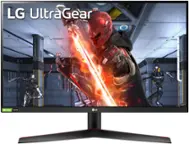 Front. LG - UltraGear 27” IPS QHD 1-ms G-SYNC Compatibillity Monitor - Black.