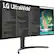 Left. LG - 35” Curved UltraWide QHD Monitor (USB) - Black.
