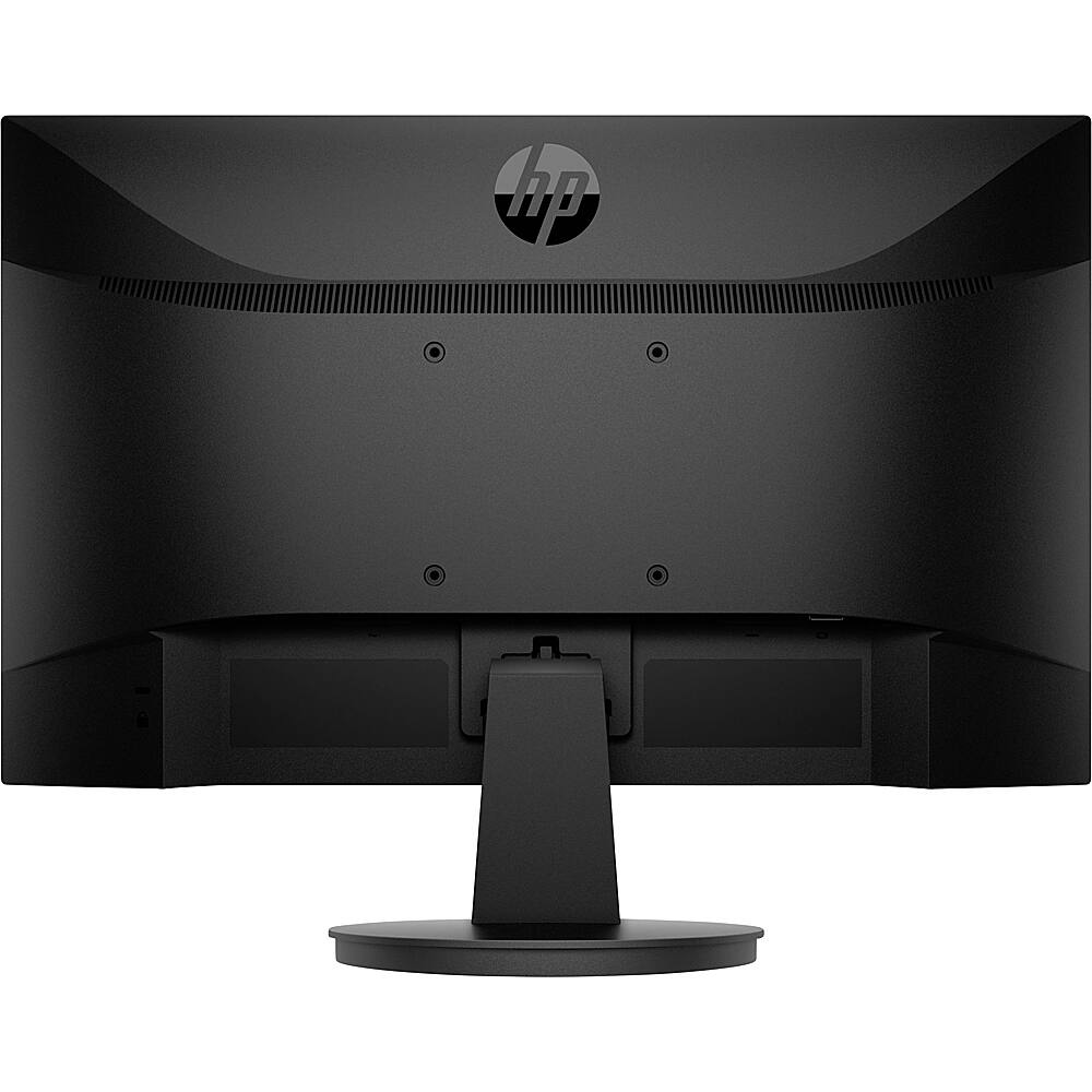 Back View: HP - 21.5" FHD Monitor - Black (HDMI, VGA) - Black
