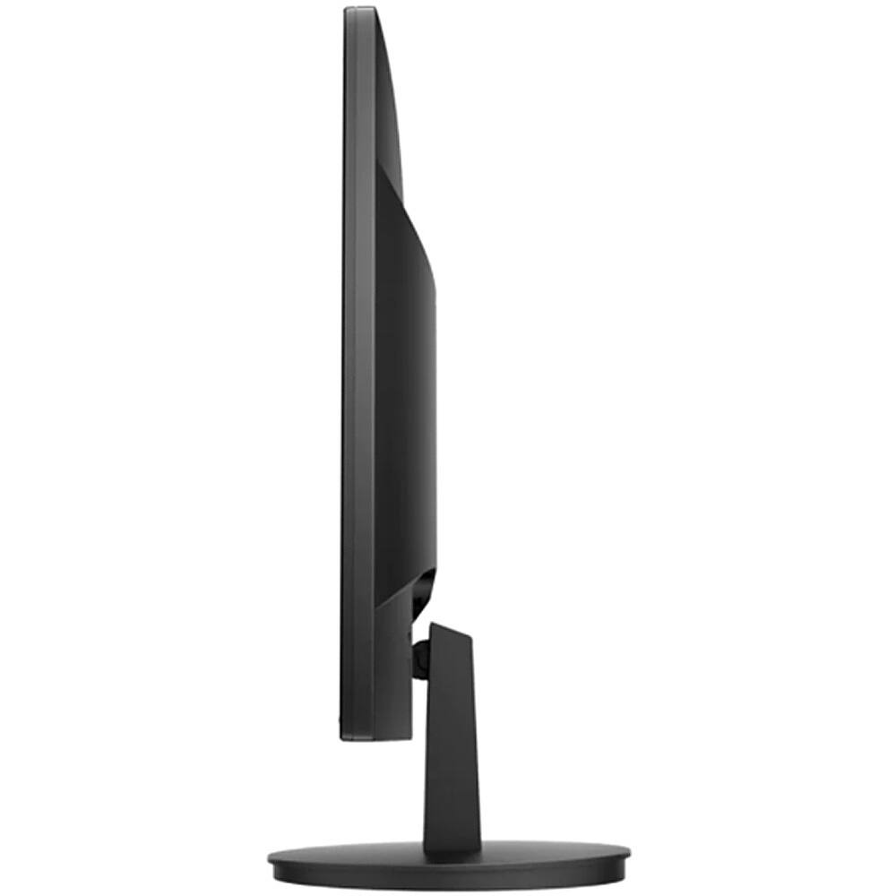 Left View: HP - 21.5" FHD Monitor - Black (HDMI, VGA) - Black