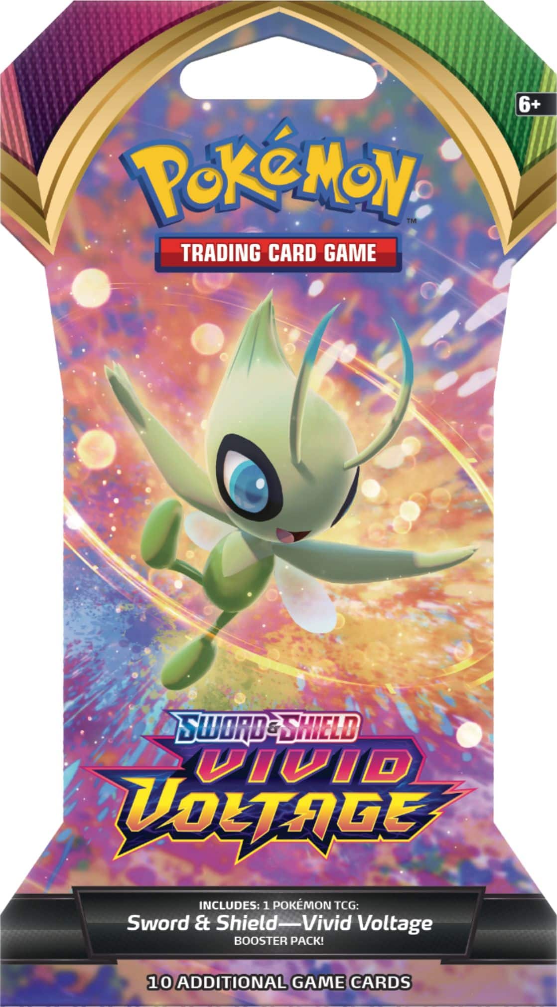 Front. Pokémon - Trading Card Game: Sword & Shield—Vivid Voltage Sleeved Booster.