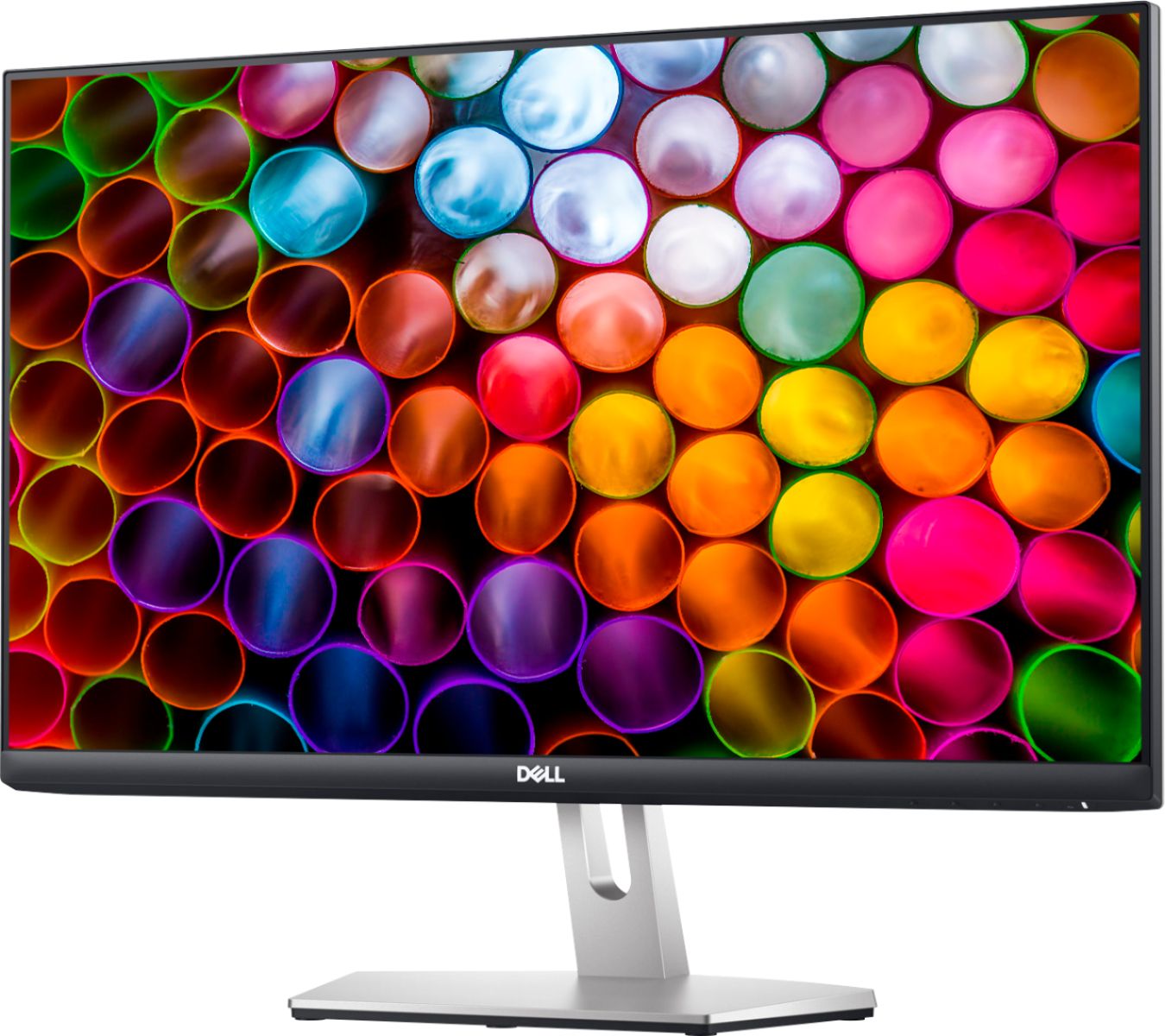Angle View: Dell - Geek Squad Certified Refurbished 23.8" IPS LED FHD FreeSync Monitor - Silver