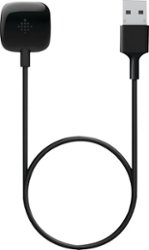 Fitbit - Sense & Versa 3 Charging Cable - Black - Angle_Zoom
