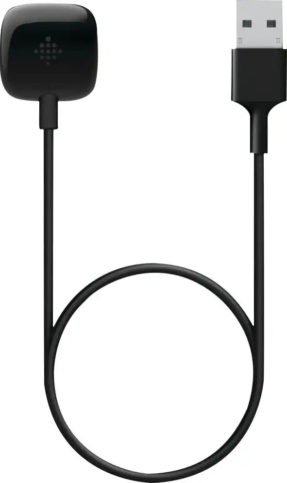 Angle. Fitbit - Sense & Versa 3 Charging Cable - Black.