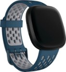 Angle Zoom. Fitbit - Sense & Versa 3 Sport Accessory Band - Sapphire/ Fog Grey.