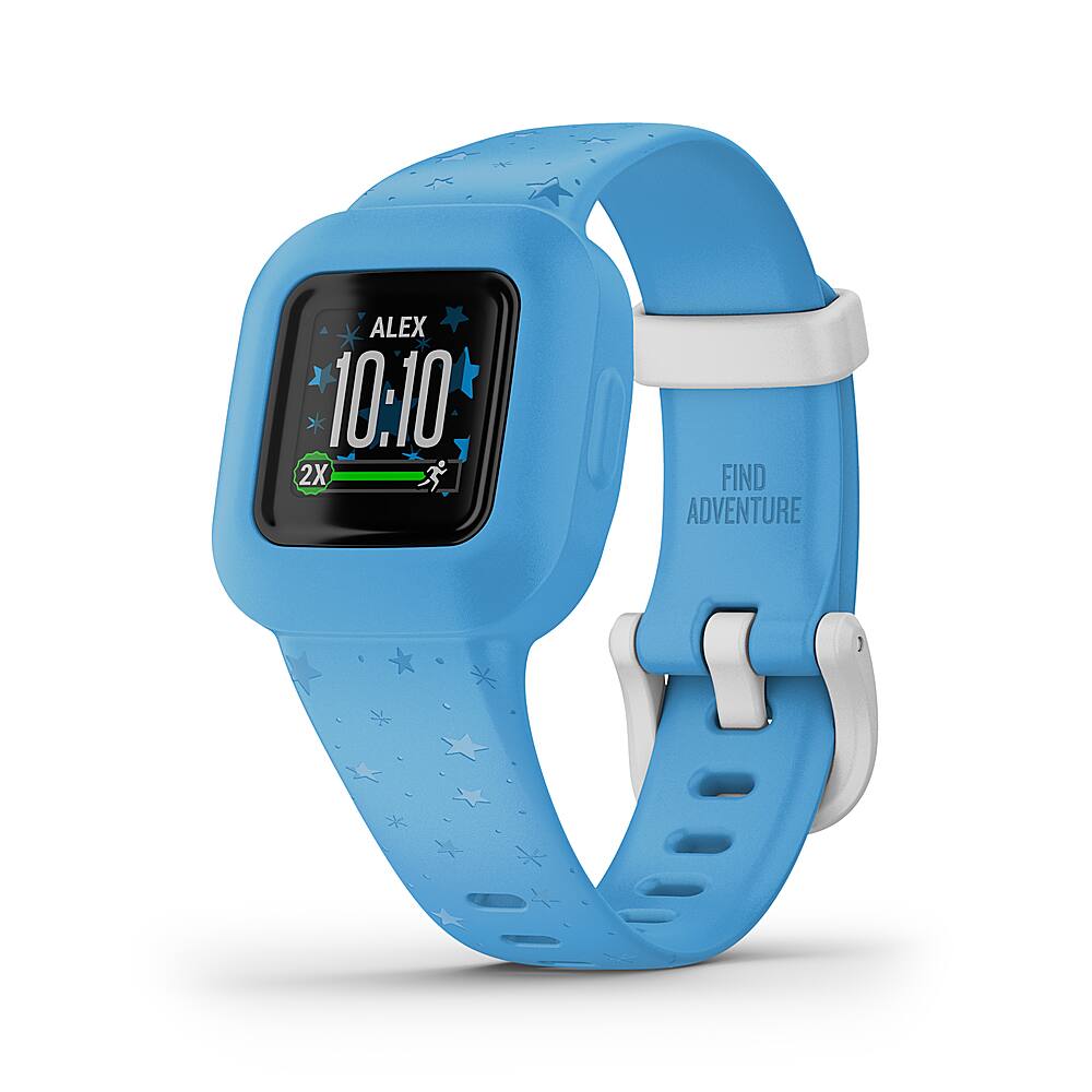 Alt View 2. Garmin - vivofit jr. 3 Kids Fitness Activity Tracker - Blue Stars.