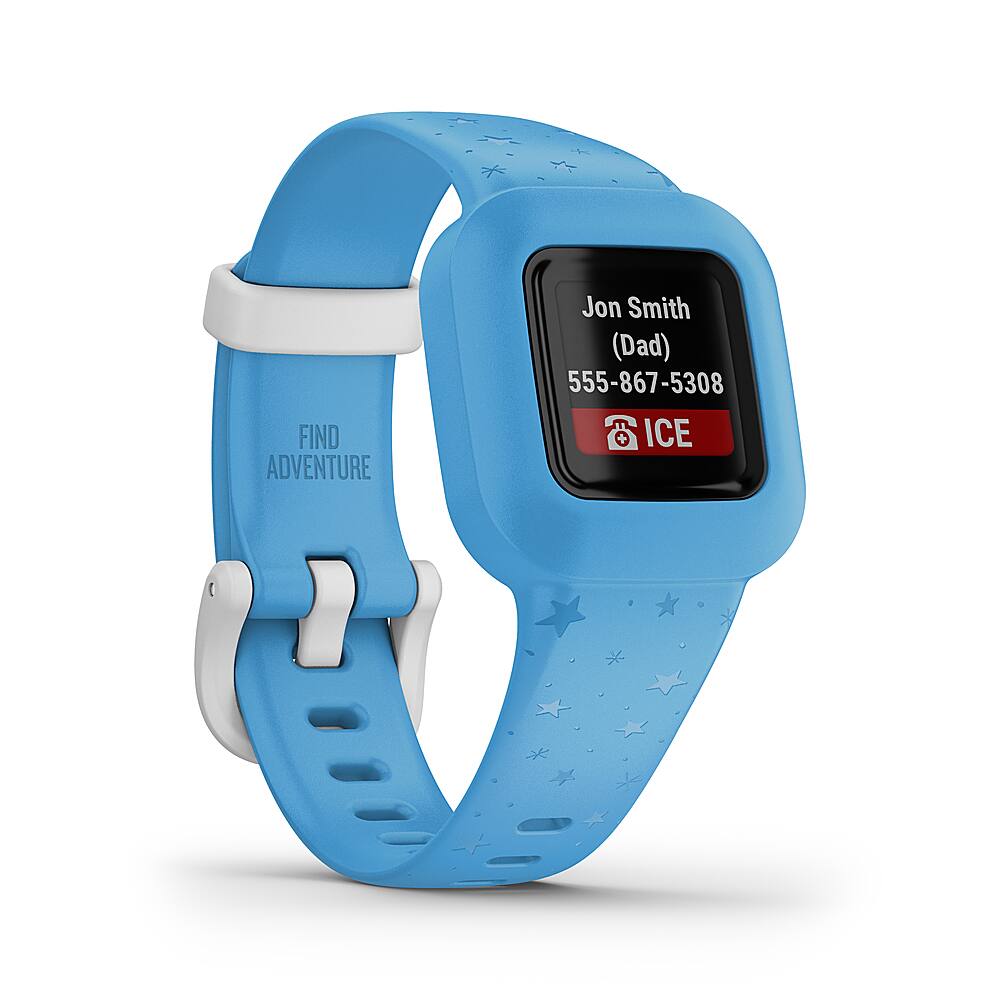 Alt View 3. Garmin - vivofit jr. 3 Kids Fitness Activity Tracker - Blue Stars.