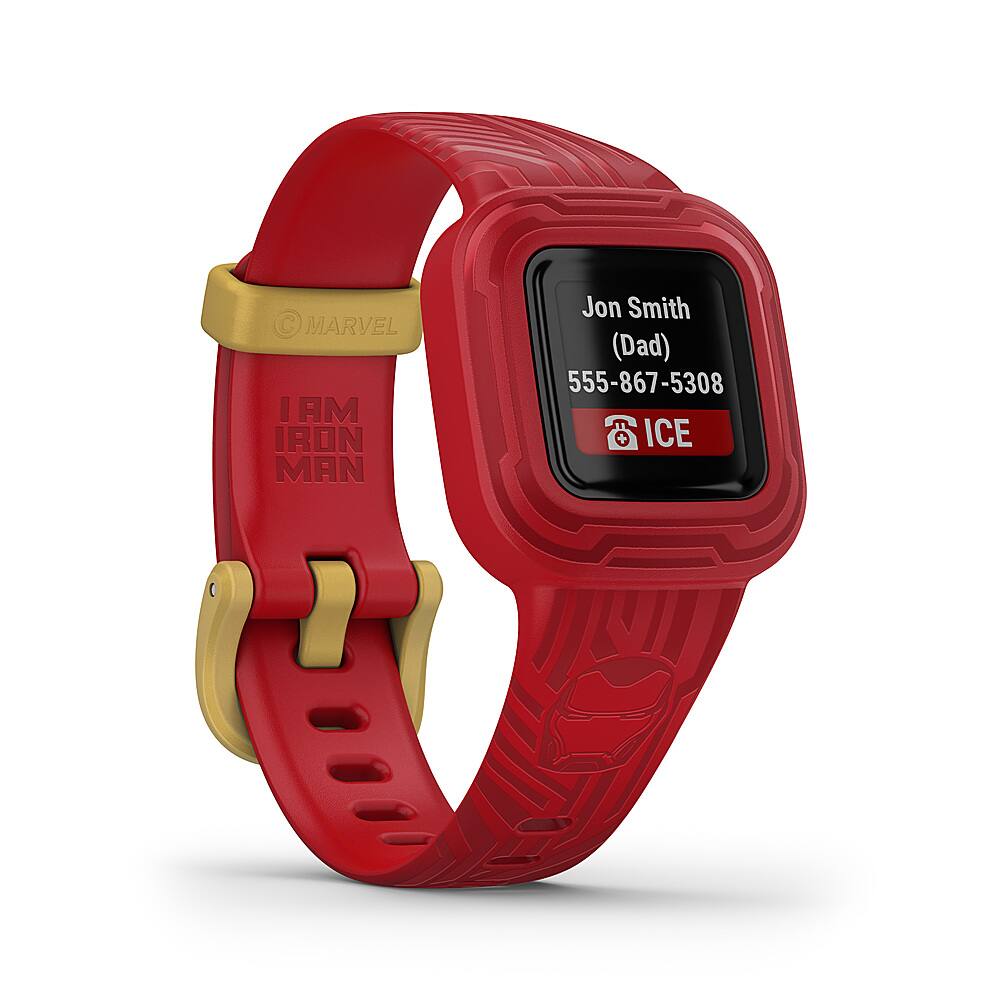 Alt View 1. Garmin - vivofit jr. 3 Kids Fitness Activity Tracker - Marvel Iron Man.