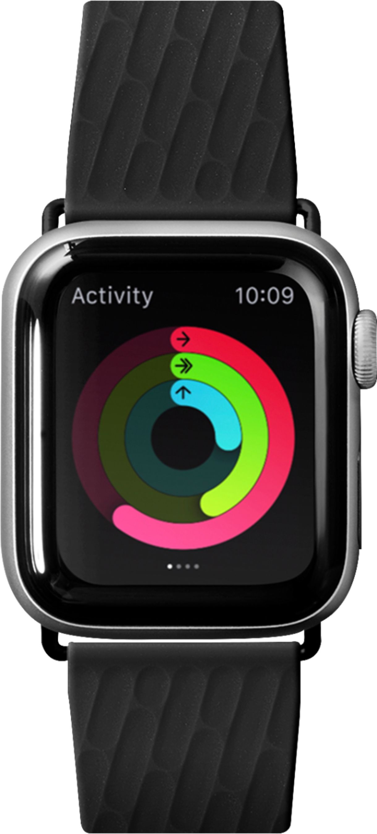 Angle View: LAUT - Active 2.0 Watch Band for Apple Watch 42mm, 44mm and Series 7, 45mm - Black