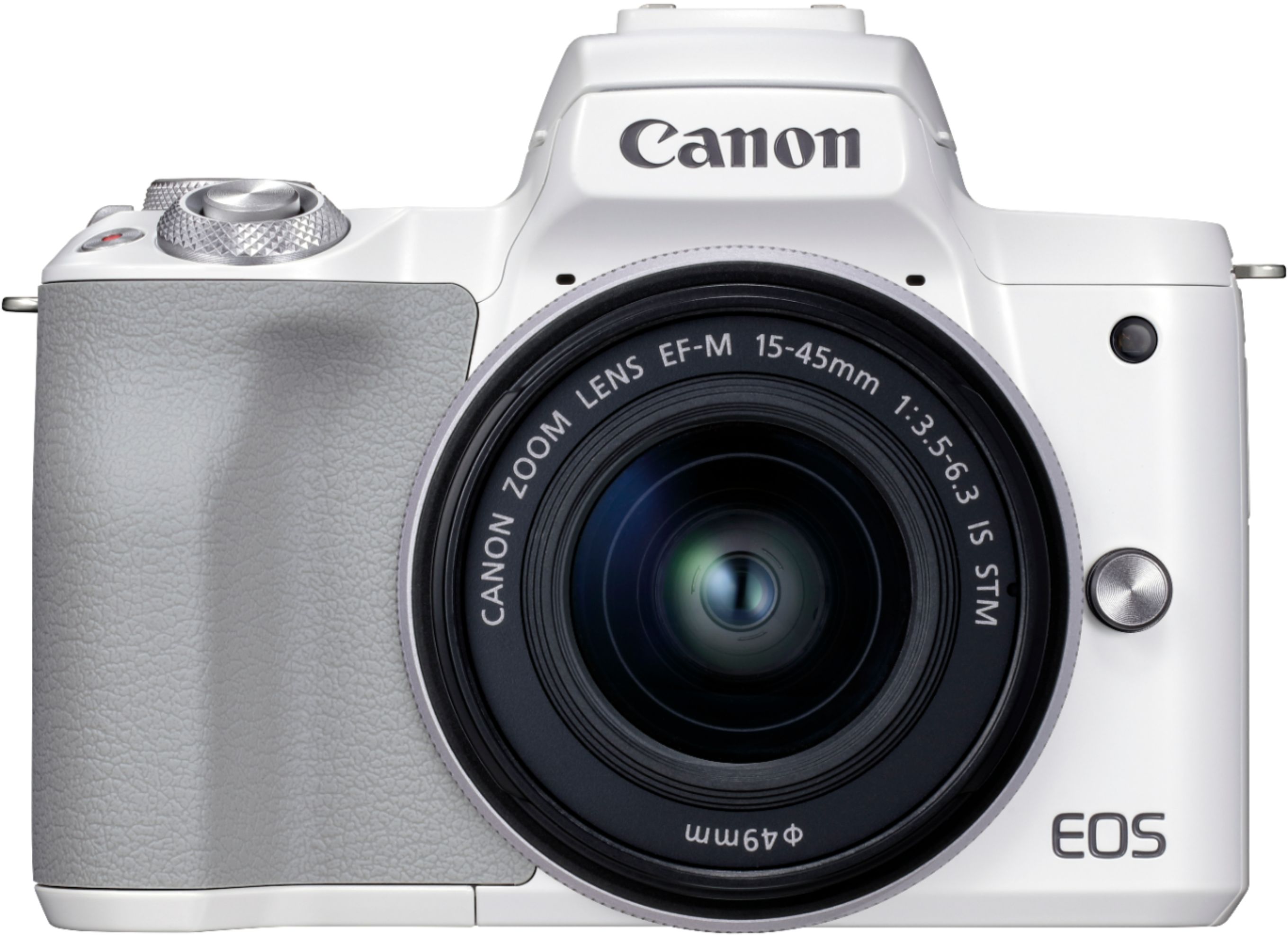 Best Buy: Canon EOS M50 Mark II Mirrorless Camera with EF-M 15-45mm  f/3.5-6.3 IS STM Zoom Lens White 4729C004