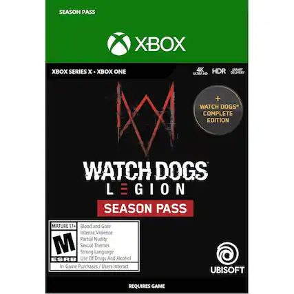 Front. Ubisoft - Watch Dogs: Legion Season Pass. - M (Mature 17+)