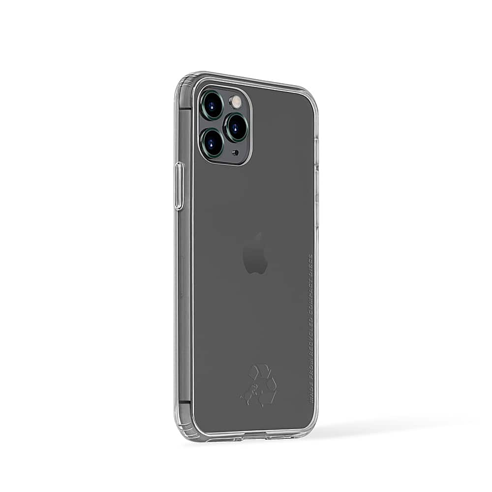 Left View: Nimble - Disc Soft Shell Case for Apple iPhone 11 Pro - Clear