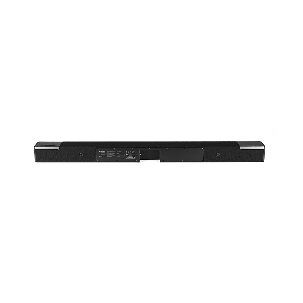 Back View: Klipsch - Cinema 400 2.1 Sound Bar System with Wireless Pre-Paired 8" Subwoofer - Black