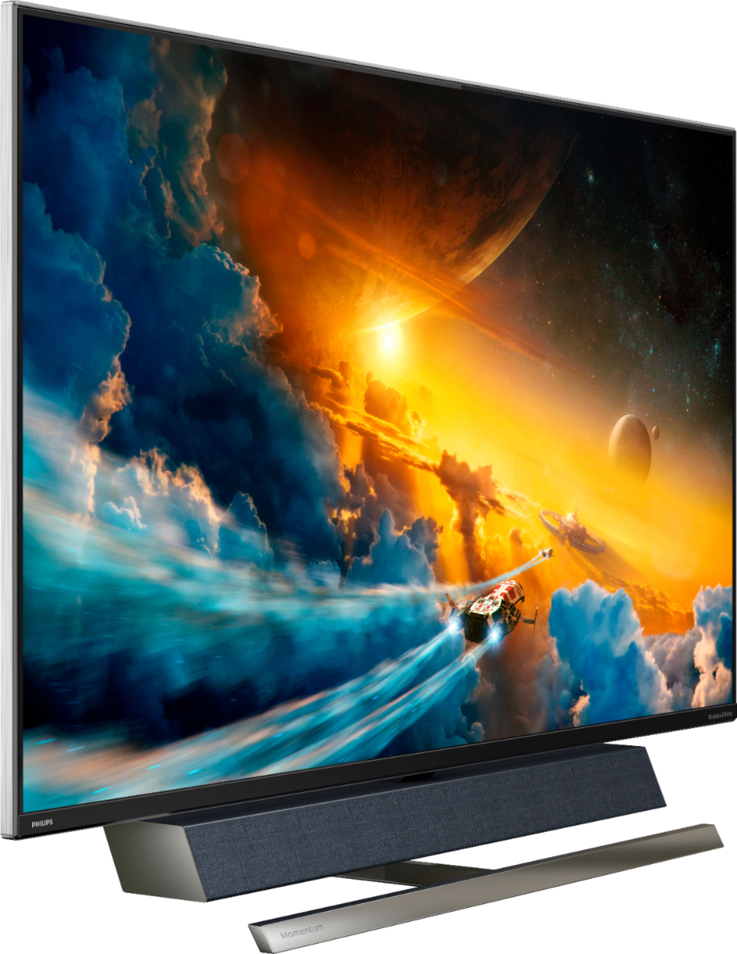 Angle View: Philips - Momentum 558M1RY 55” LED 4K UHD FreeSync Premium Pro Monitor - Black