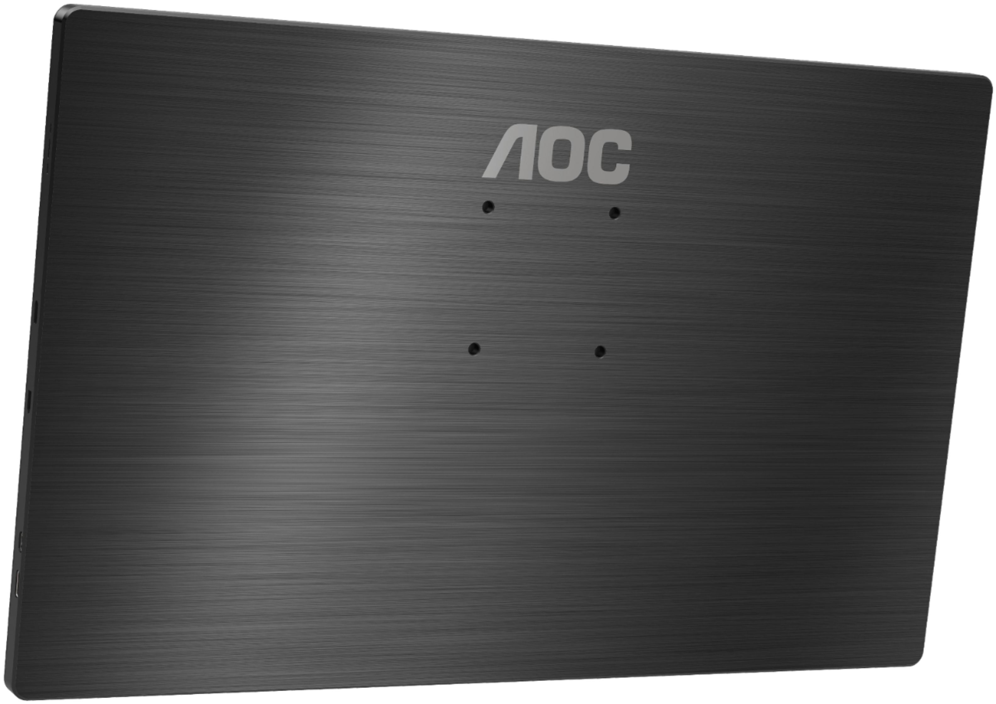 Back View: AOC - 15.6" IPS Portable USB-C Touch Monitor - Black
