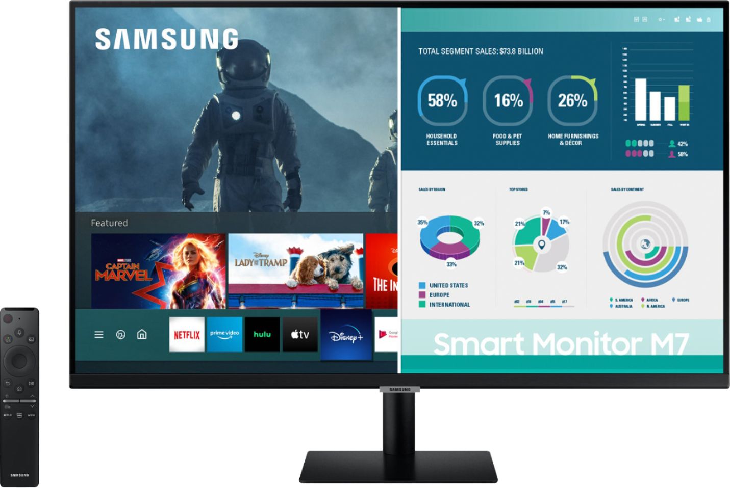 Samsung Smart Monitor, 32 in - Pay Less Super Markets