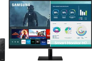 Samsung - AM702 Series 32" Smart Tizen 4K UHD Monitor (HDMI, USB-C) - Black - Front_Zoom