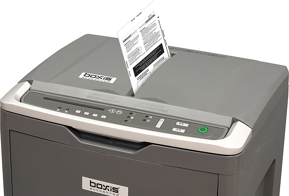 BOXIS Autoshred 90-Sheet Autofeed Microcut Shredder Gray AF90 - Best Buy