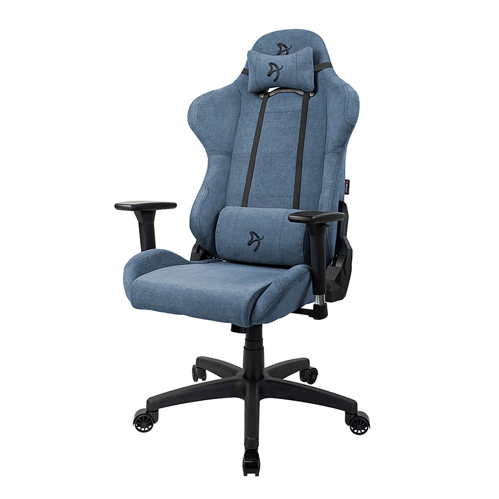 Arozzi - Torretta Premium Soft Fabric Ergonomic Gaming Chair - Blue