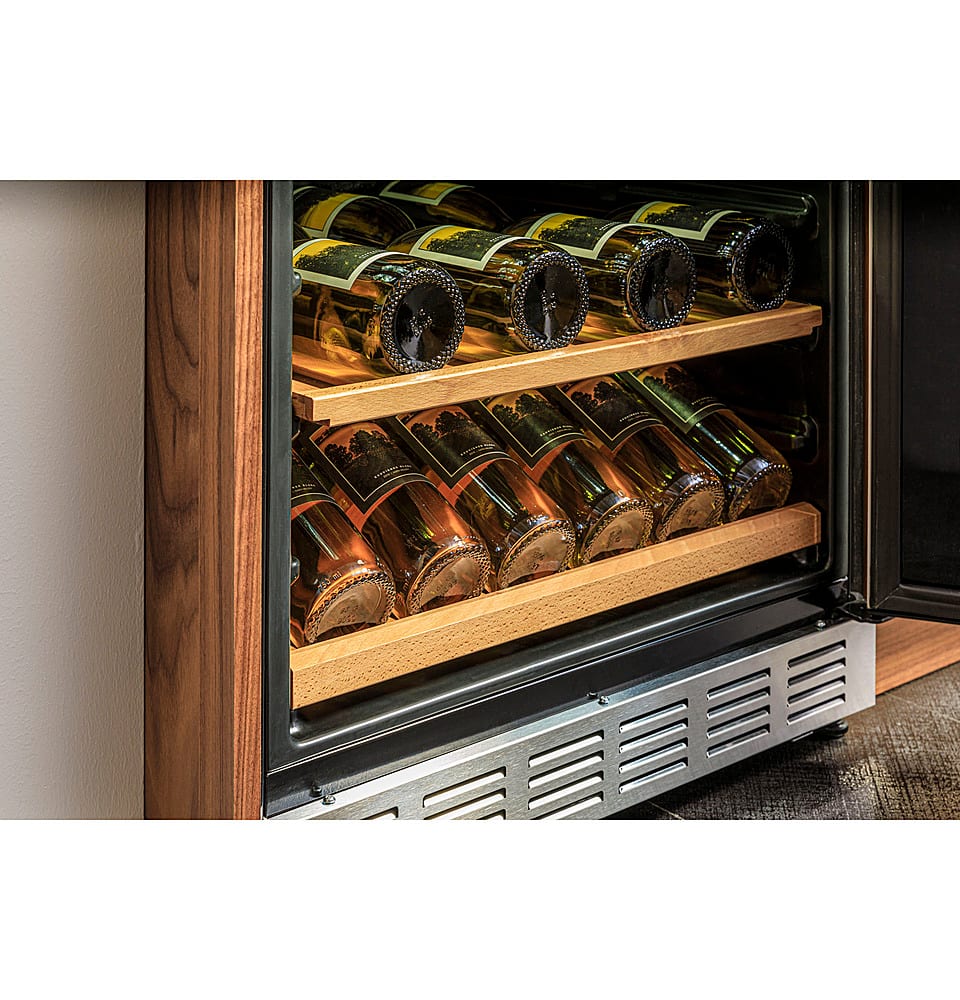 Alt View 17. GE Profile - 155-Can Beverage Center - Stainless Steel.