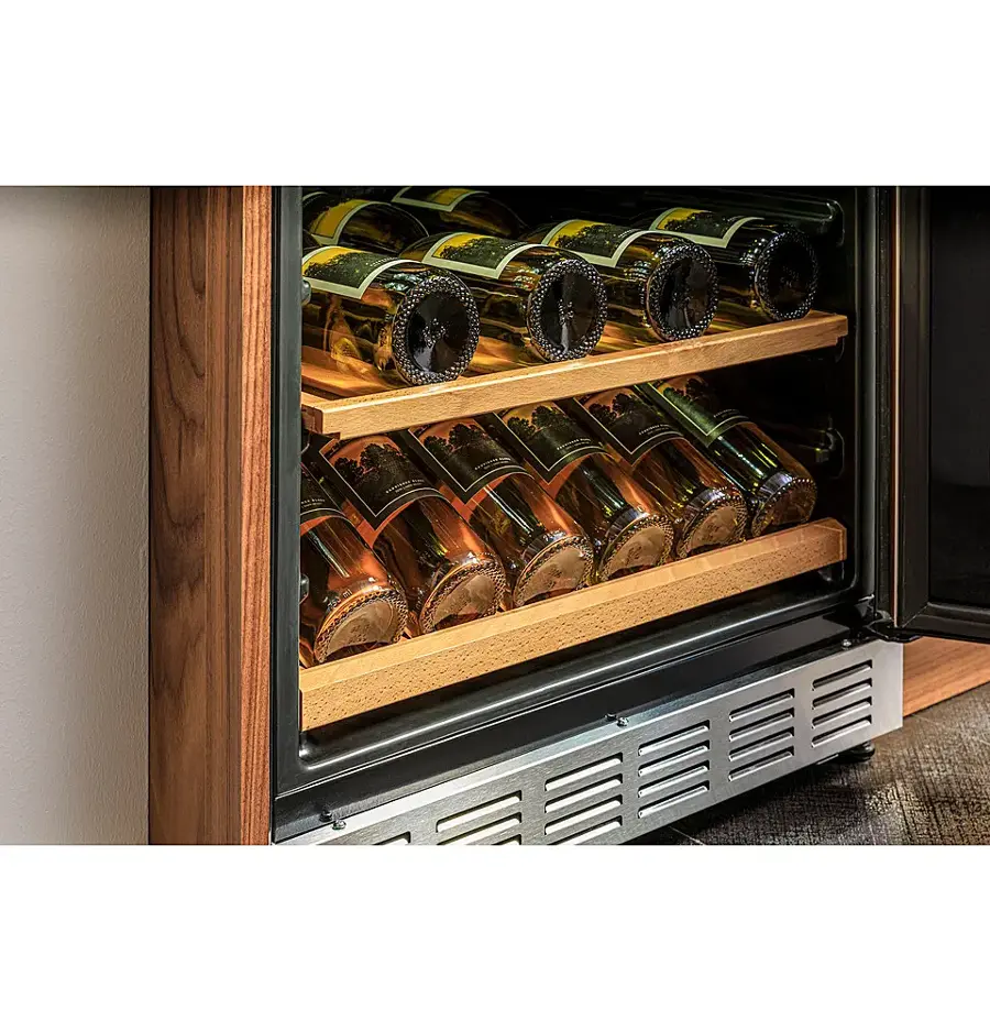 Alt View 17. GE Profile - 155-Can Beverage Center - Stainless Steel.