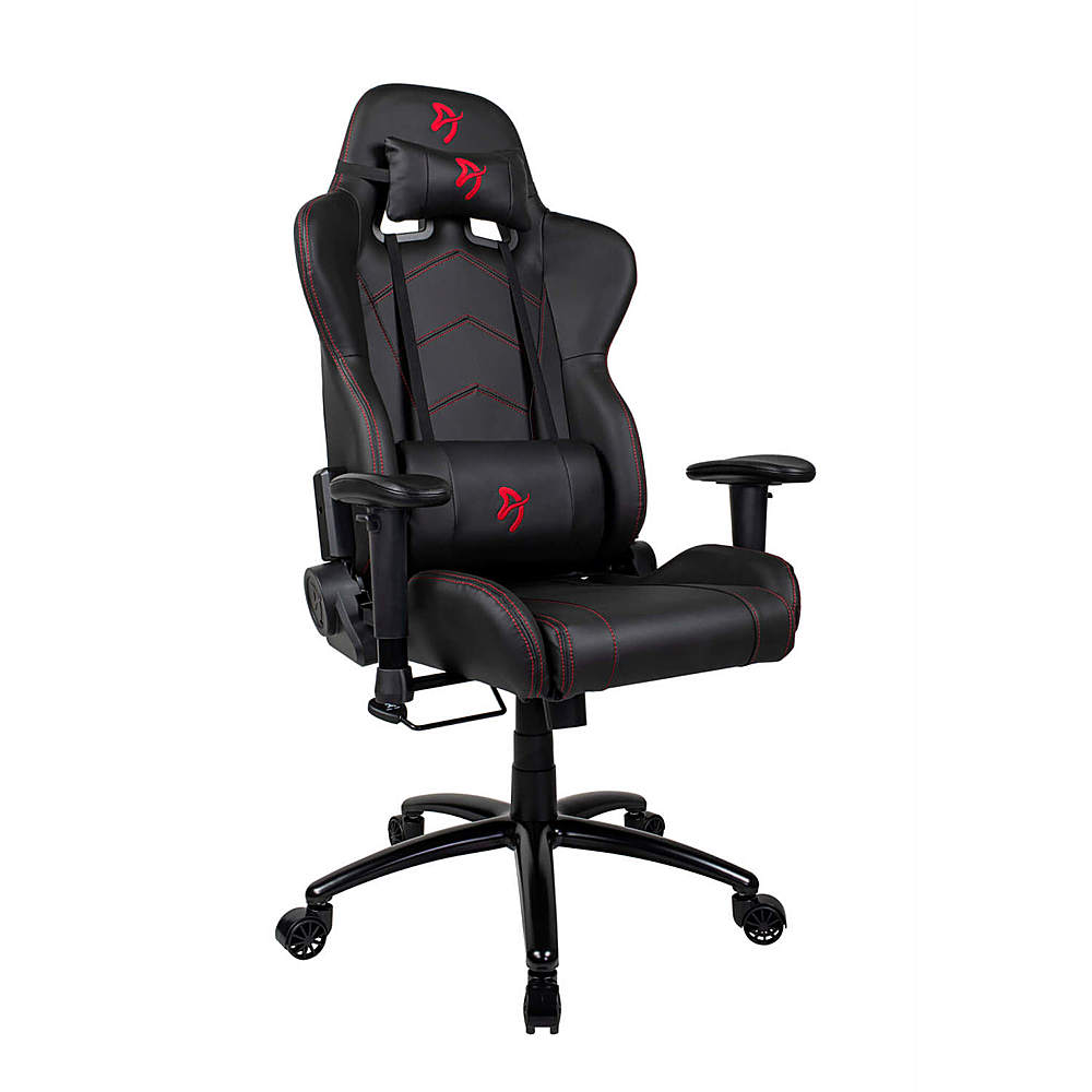 Arozzi - Inizio PU Leather Ergonomic Gaming Chair - Black - Red Accents