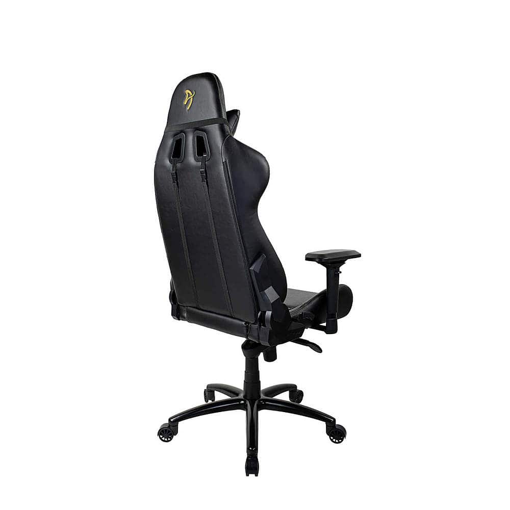 Alt View 12. Arozzi - Verona Signature Premium PU Leather Ergonomic Gaming Chair - Black - Gold Accents.