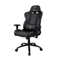Arozzi - Inizio PU Leather Ergonomic Gaming Chair - Black - Grey Accents - Alt_View_Zoom_11