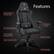 Alt View 12. Arozzi - P Series Ergonomic Gaming Chair - Dark Grey - Gold Accents.