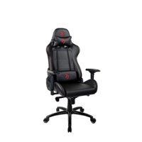 Arozzi - Verona Signature Premium PU Leather Ergonomic Gaming Chair - Black - Red Accents - Front_Zoom