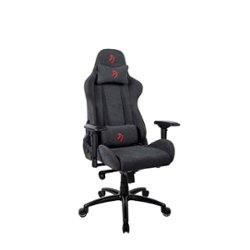 Arozzi - Verona Signature Premium Soft Fabric Ergonomic Gaming Chair - Dark Grey - Red Accents - Alt_View_Zoom_11