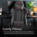 Alt View Zoom 13. Arozzi - Verona Signature Premium Soft Fabric Ergonomic Gaming Chair - Dark Grey - Blue Accents.