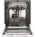 Alt View 11. GE - 24" Top Control Built-In Dishwasher with Autosense Cycle, Piranha Food Disposer; 51 dBA - White.